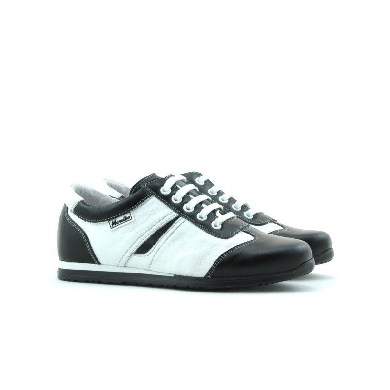 Children shoes 136 black+white