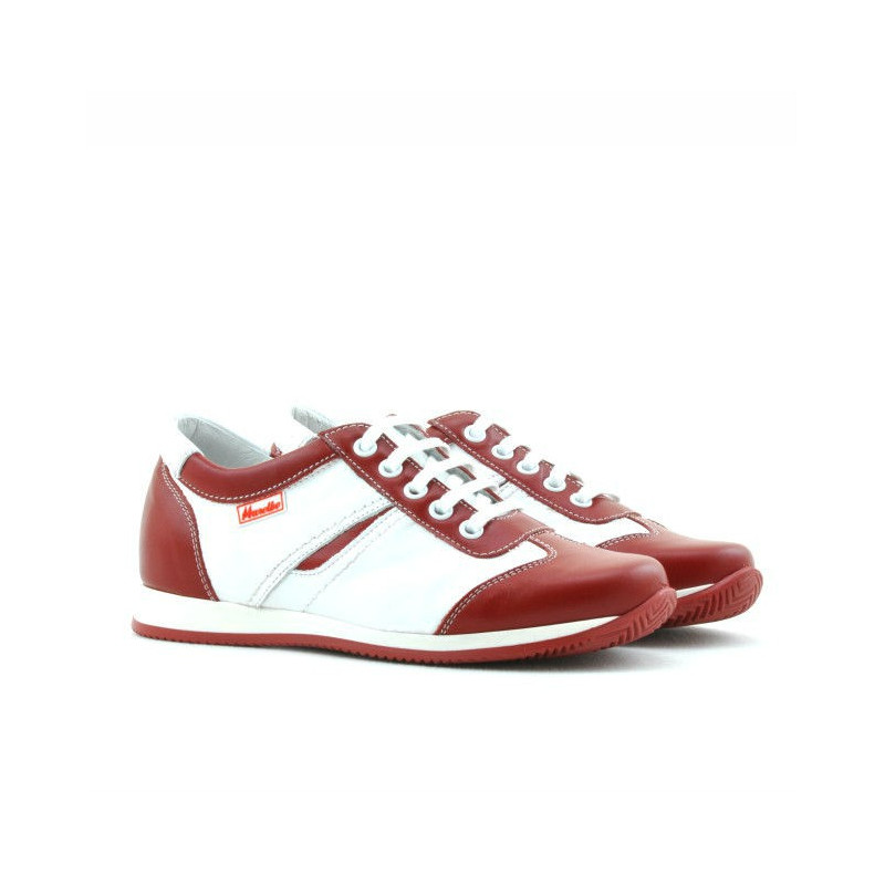 Children shoes 136 red+white