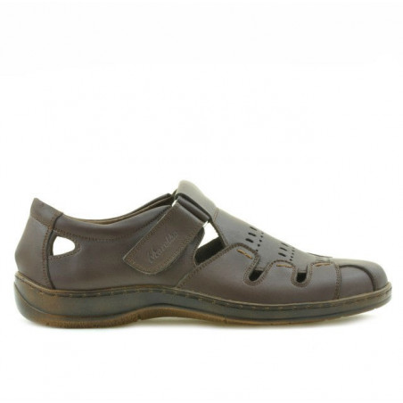 Men loafers, moccasins 819 brown