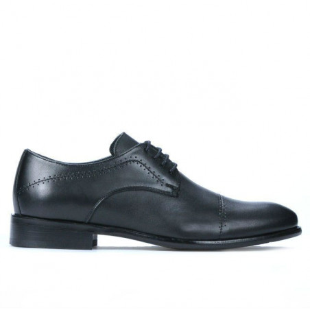 Men stylish, elegant shoes 822 black