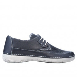 Women loafers, moccasins 672 indigo
