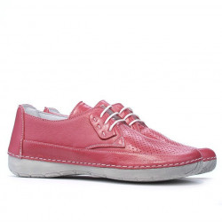 Women loafers, moccasins 672 pink