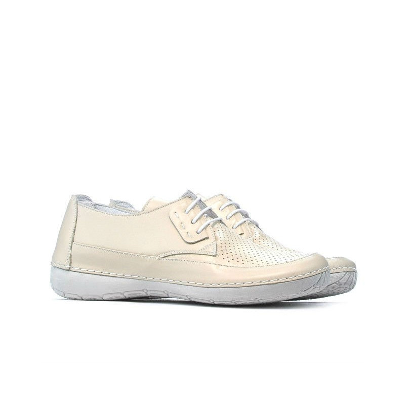 Women loafers, moccasins 672 beige