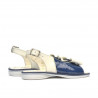 Small children sandals 58c patent indigo+beige