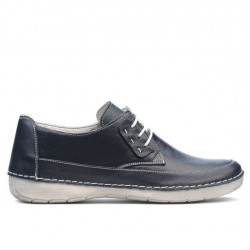 Women loafers, moccasins 672s indigo