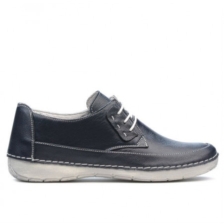 Women loafers, moccasins 672s indigo