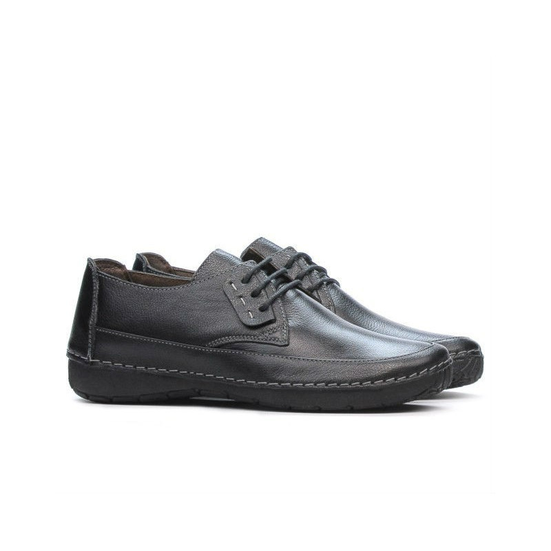 Women loafers, moccasins 672s black