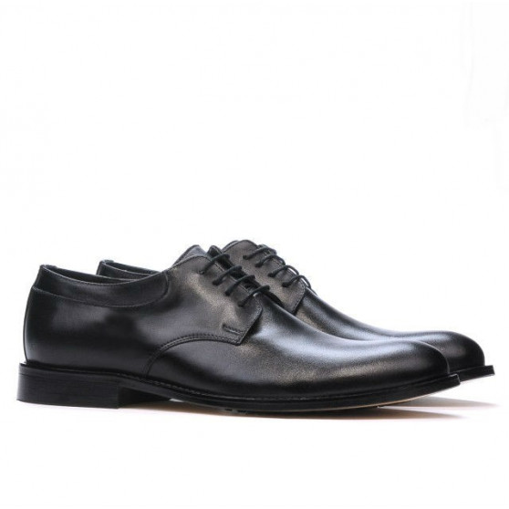Men stylish, elegant shoes 839 black