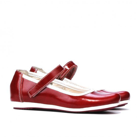 Children shoes 151 patent bordo