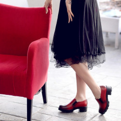 Women casual shoes 684 a red