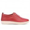 Women loafers, moccasins 688 red