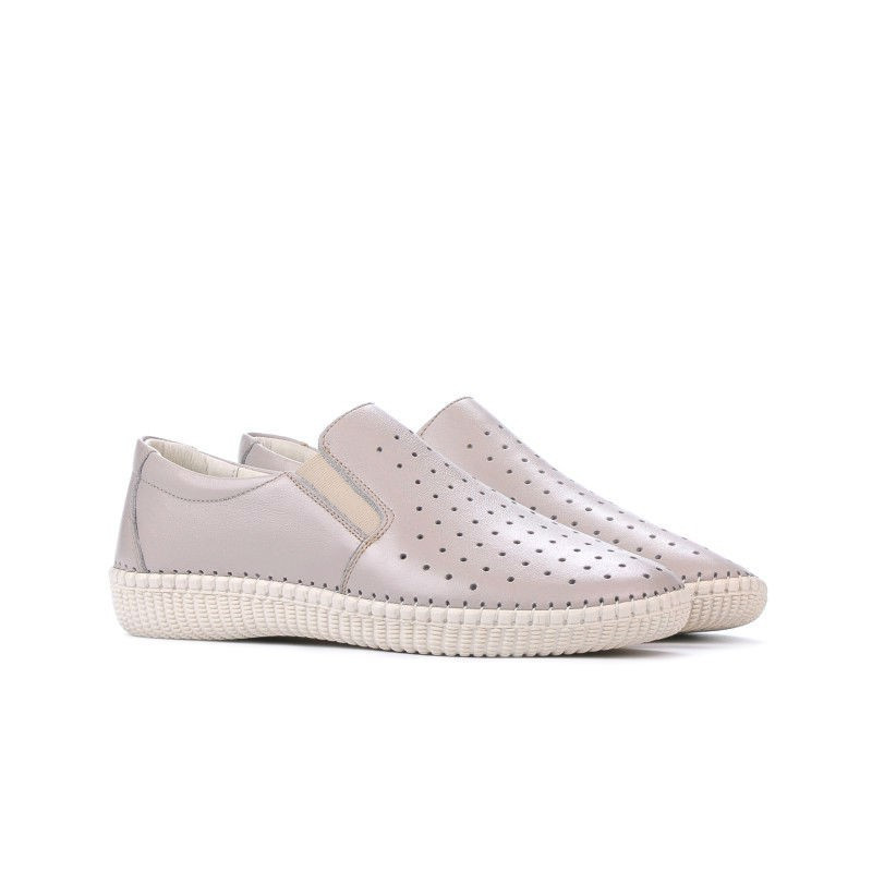 Women loafers, moccasins / adolescenti 689 beige