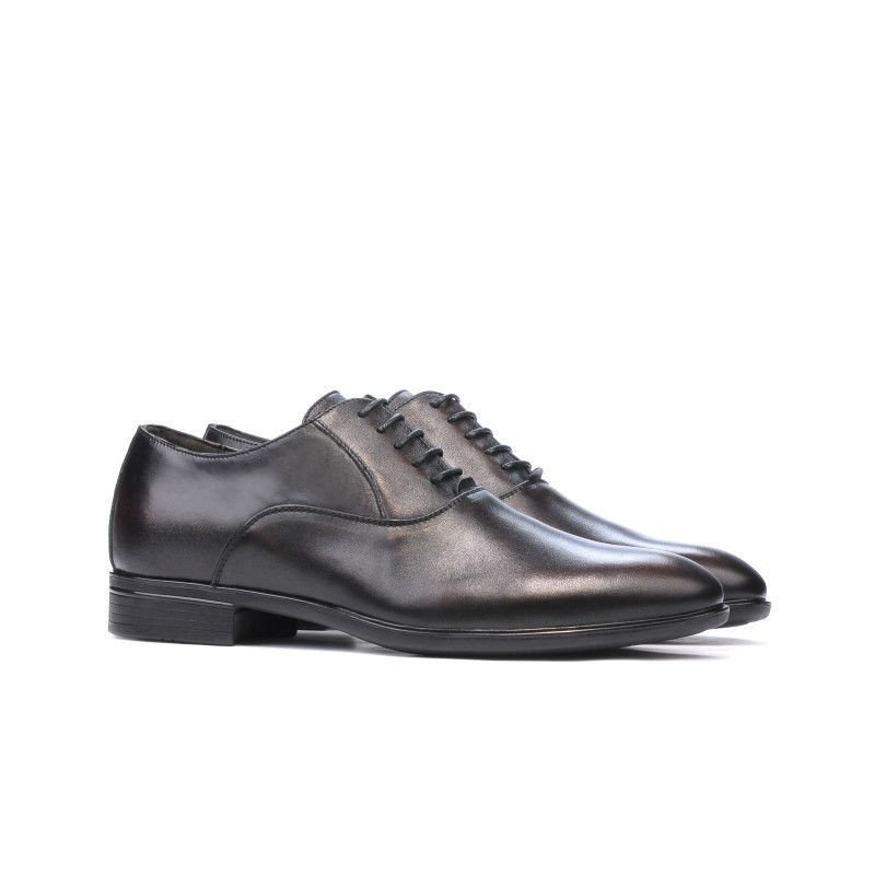 Men stylish, elegant shoes 876 a brown