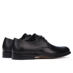Men stylish, elegant shoes 878 black