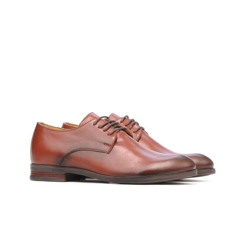 Teenagers stylish, elegant shoes 371 a cognac