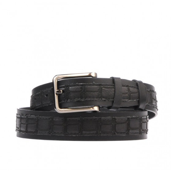 Men belt 18b black+croco black