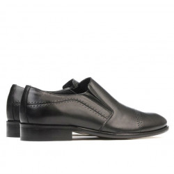 Men stylish, elegant shoes 877 black