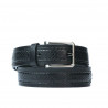 حزام رجالي 18b أسود + ثعبان أسود