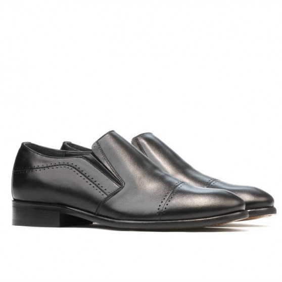 Men stylish, elegant shoes 877m black