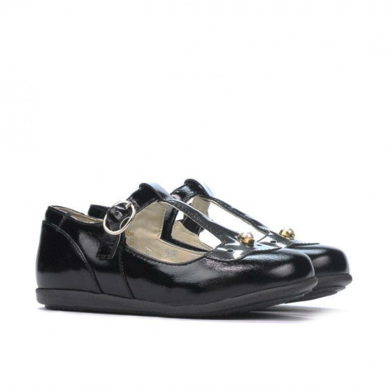 Small children shoes 63c patent black combined