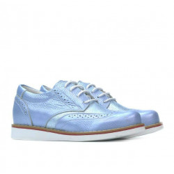 Children shoes 154 bleu pearl combined