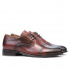 Men stylish, elegant shoes ( large size) 822m a cognac