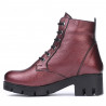 Women boots 3307 bordo pearl