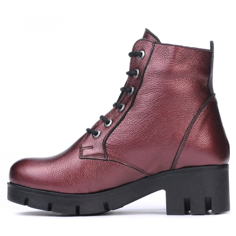 Women boots 3307 bordo pearl