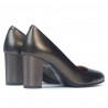 Women stylish, elegant shoes 1273 brown pearl