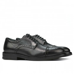 Men stylish, elegant shoes 896 black