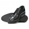 Men stylish, elegant shoes 896 black