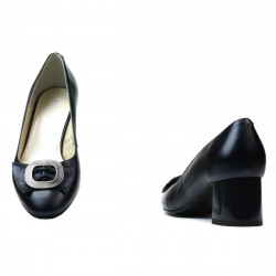 Women stylish, elegant shoes 1274 indigo pearl