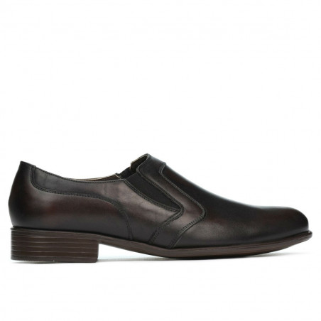 Men stylish, elegant shoes 903 a brown