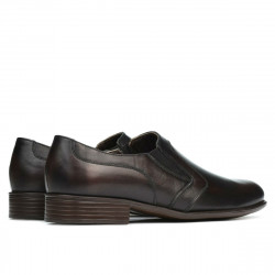 Men stylish, elegant shoes 903 a brown