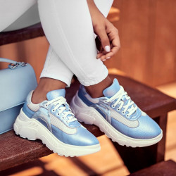 Women sport shoes 6015 bleu pearl combined