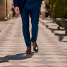 Men stylish, elegant shoes 896 a cafe