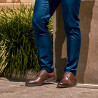 Men stylish, elegant shoes 896 a cafe
