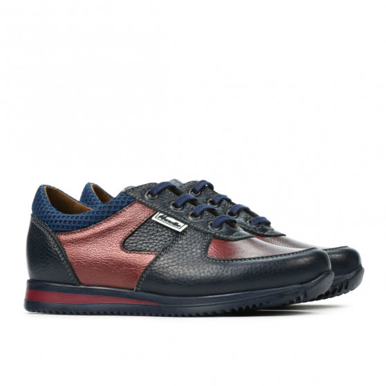 Children shoes 2002 indigo+bordo