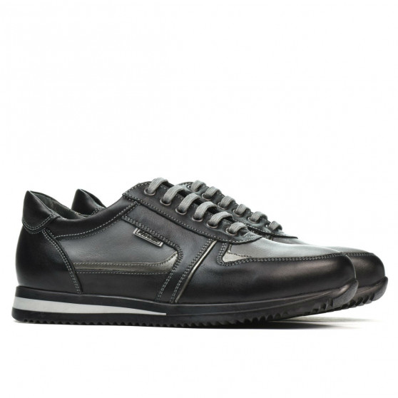 Pantofi adolescenti 377 black+gray