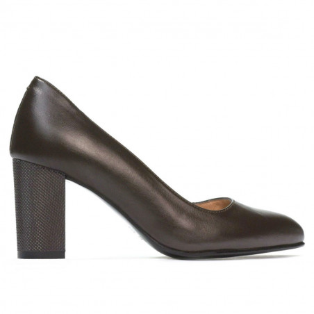 Women stylish, elegant shoes 1273 brown