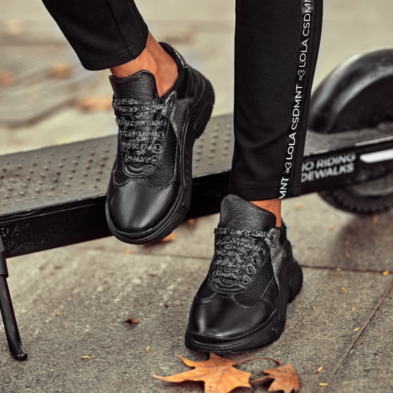 Women sport shoes 6015 black combined