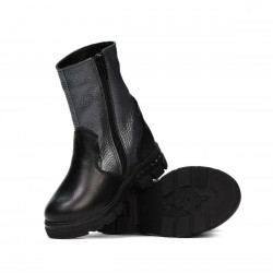 Small children boots 103c black+antracit
