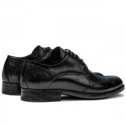 Men stylish, elegant shoes 908 black