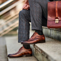 أحذية أنيقة للرجال 907 أ بني lifestyle
