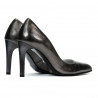 Women stylish, elegant shoes 1276 silver pearl