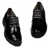 Women casual shoes 6025 patent black
