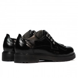Women casual shoes 6025 patent black