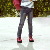 Children shoes 158 patent burgundy