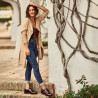 أحذية كاجوال نسائية 6020 ورنيش بوردو