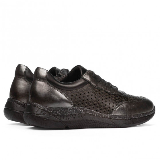 Women sport shoes 6024 silver+black
